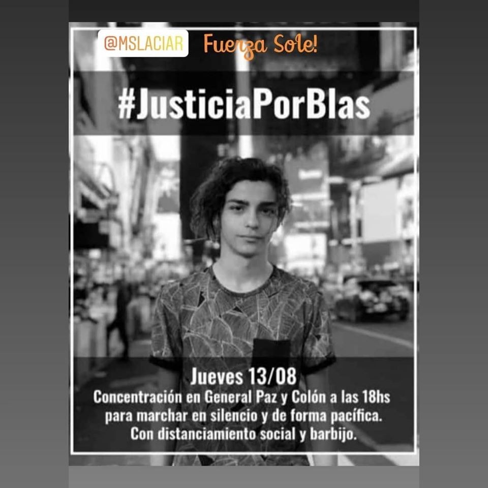 Soledad Laciar pidió que ojalá que la muerte de su hijo Blas sirva para cambiar el comportamiento policial (con audio)