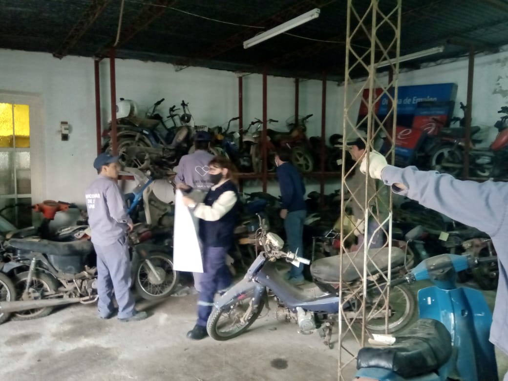 Rematarán motos depositadas en un galpón  municipal