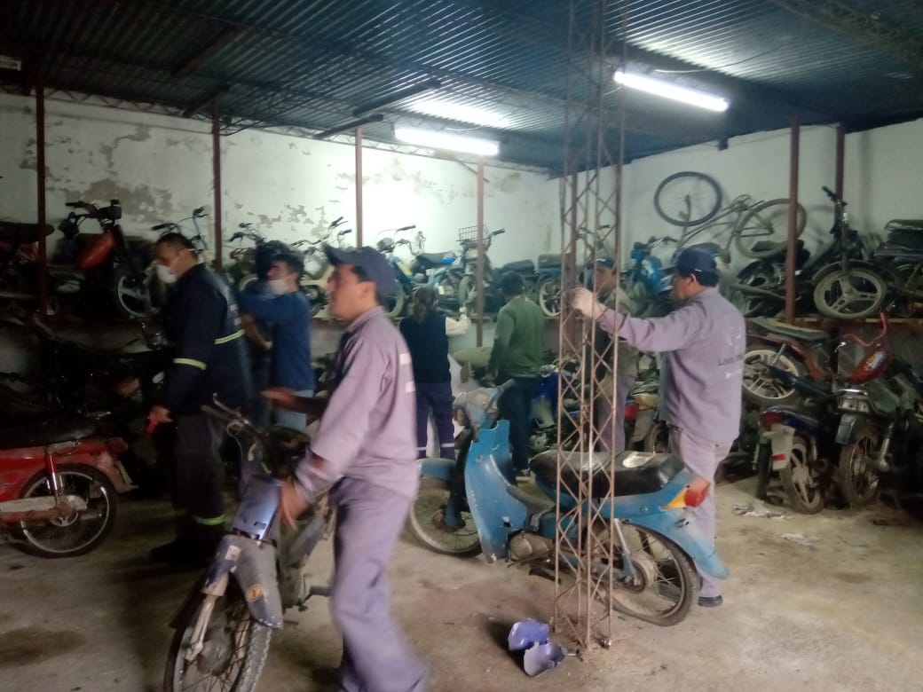 Rematarán motos depositadas en un galpón  municipal