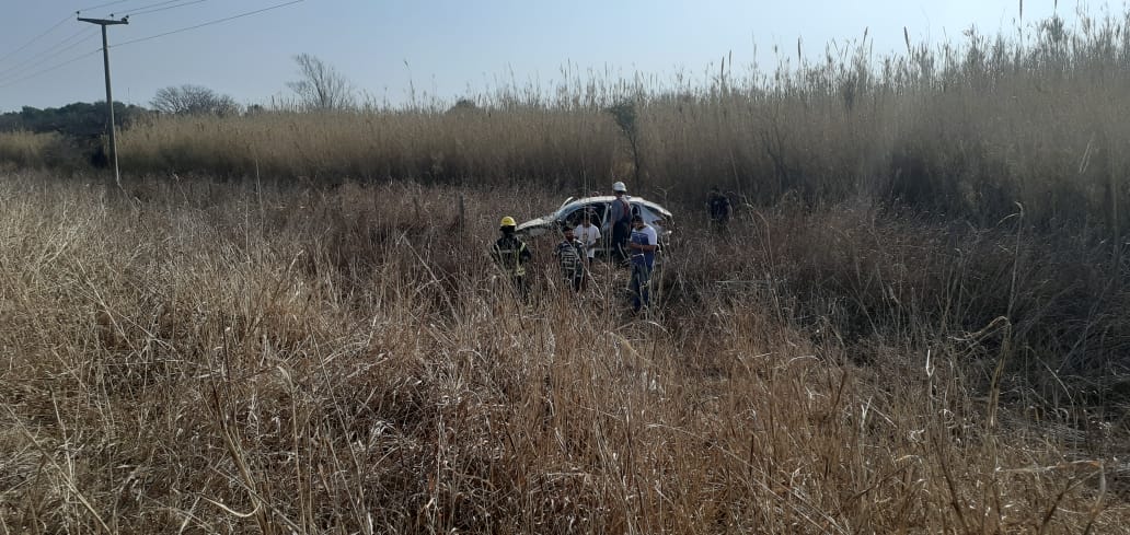 Accidente en Ruta 158 con tres personas damnificadas