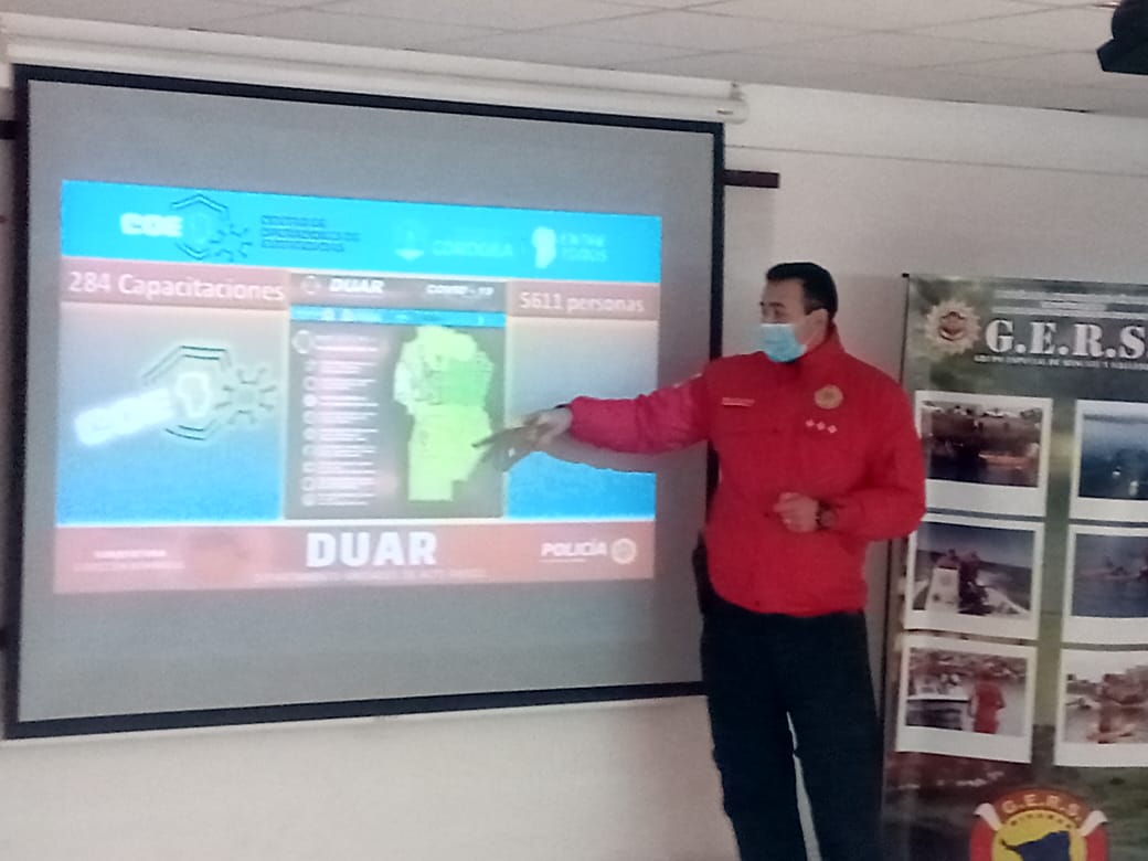 Capacitación para personal que actúa en prevención durante  la pandemia de coronavirus