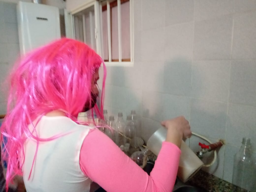 El Comedor Lucecita entregó chocolatada a los niños, trás recibir una donación de empleados del Banco Nación