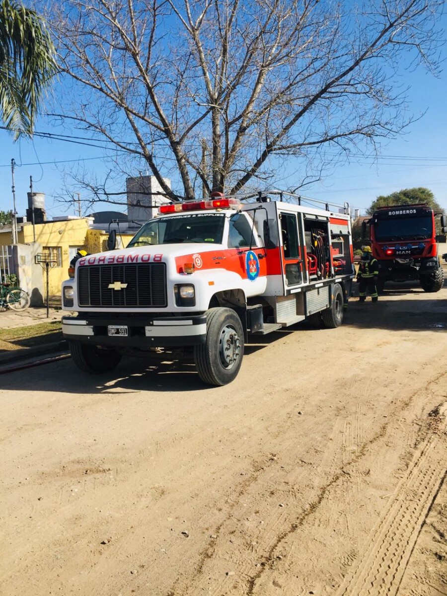 Incendio en una habitación de una vivienda de calle Intendente Viotti