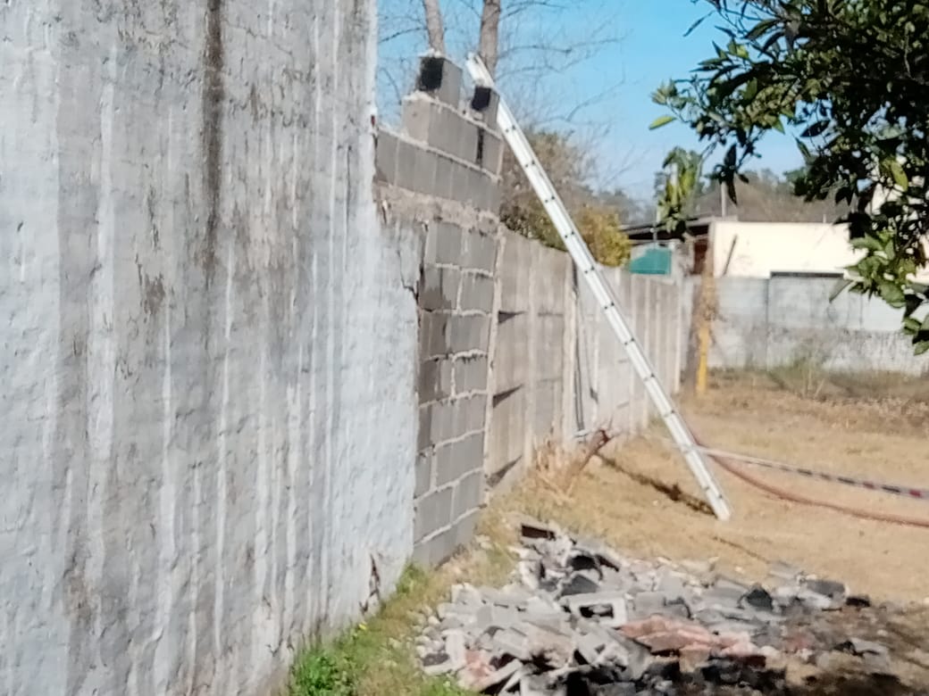 Incendio en una habitación de una vivienda de calle Intendente Viotti