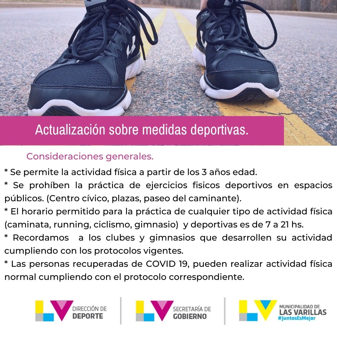 Covid: disciplinas deportivas habilitadas
