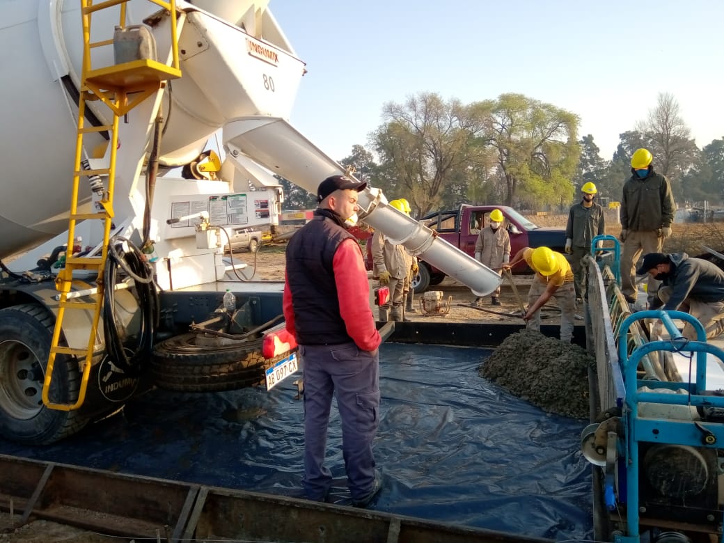 El mes próximo terminarían la obra de acceso a la ciudad por Ruta 158