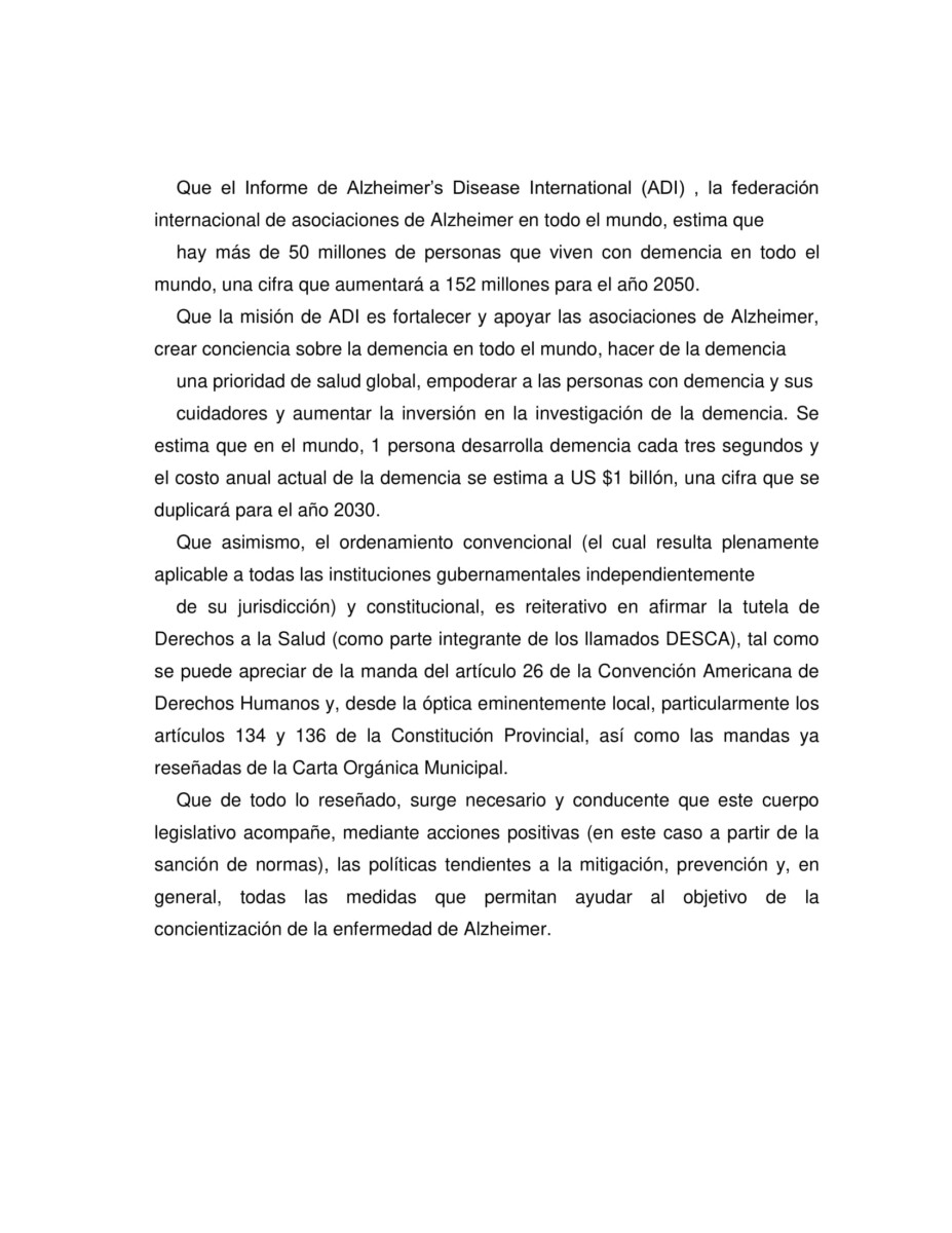 El municipio realiza una campaña de concientización del Alzhéimer