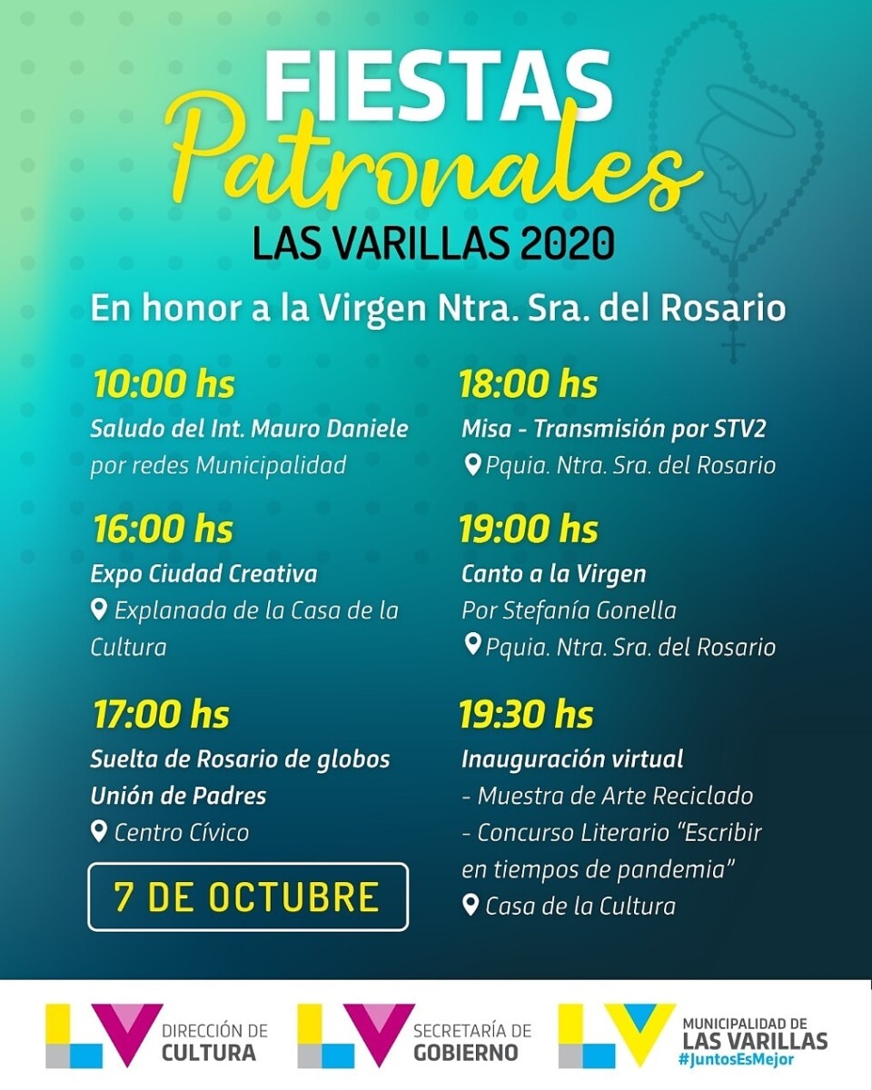 Fiestas Patronales 2020 en Las Varillas
