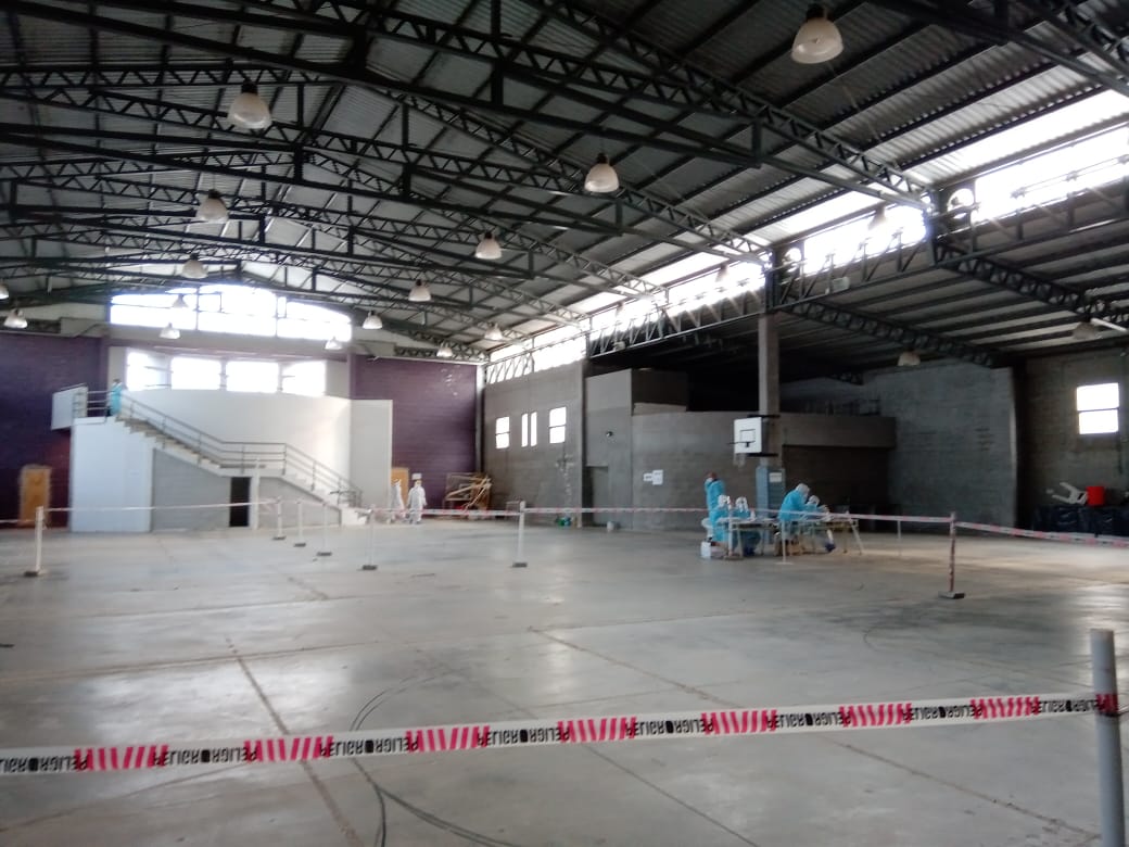 Comenzaron los testeos por covid 19 en el SUM del Vélez