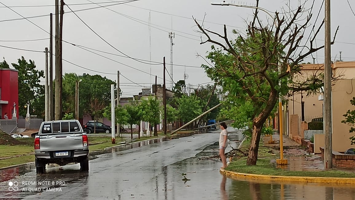 Fuerte temporal azotó Colonia San Bartolomé