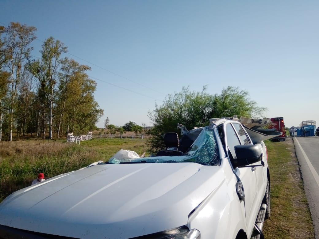 Tres heridos en un múltiple choque en la ruta 158 en cercanías de Trinchera