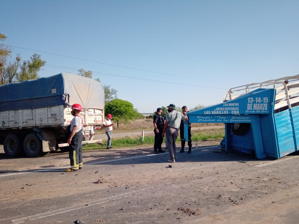 Tres heridos en un múltiple choque en la ruta 158 en cercanías de Trinchera