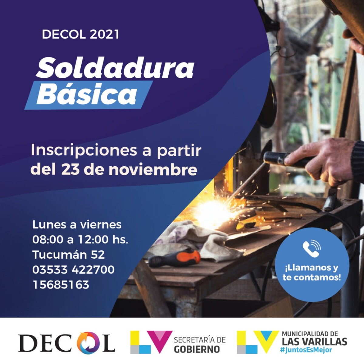 Curso de Soldadura Básica en el DeCOL