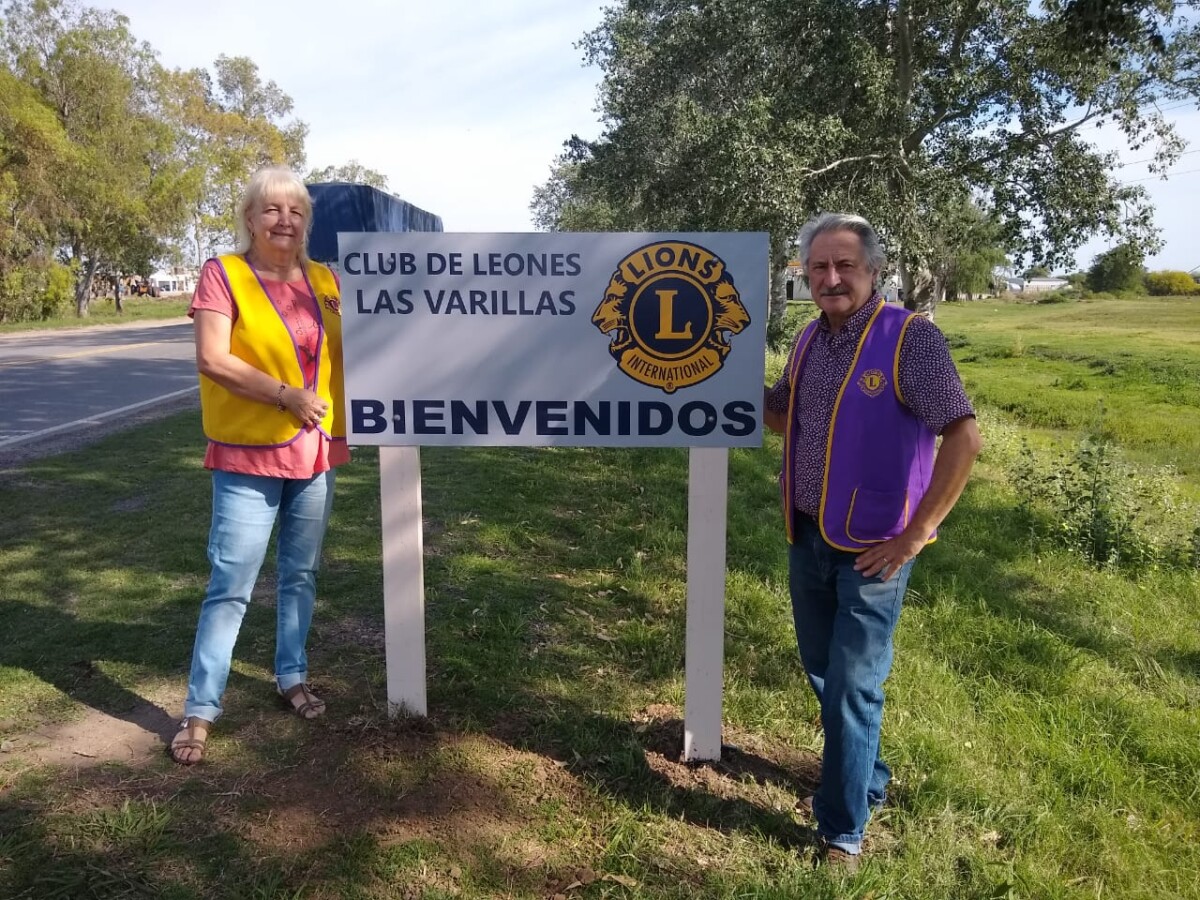 El Club de Leones instaló carteles de bienvenida en los accesos a la ciudad