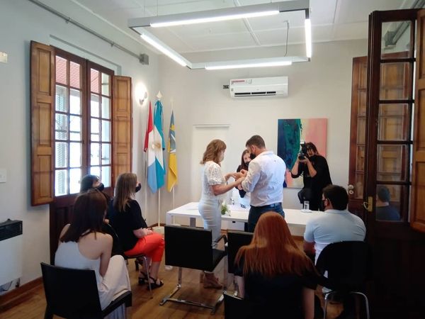 Volvieron a realizarse casamientos con público en el Registro Civil de Las Varillas