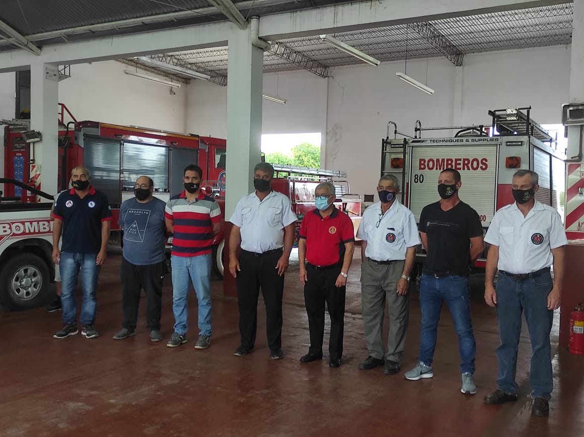 Autoridades del Sistema Nacional de Bomberos, visitaron nuestra ciudad