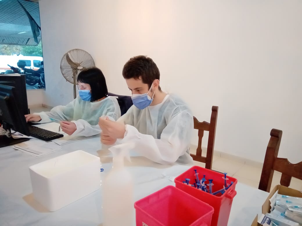 Se reanudó la vacunación en Las Varillas con la colocación de 220 dosis