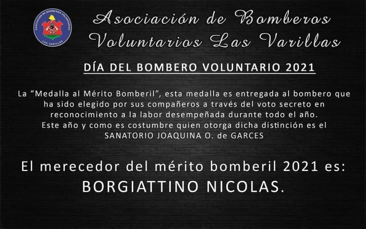 Realizaron reconocimientos y ascensos en los Bomberos Voluntarios de la ciudad