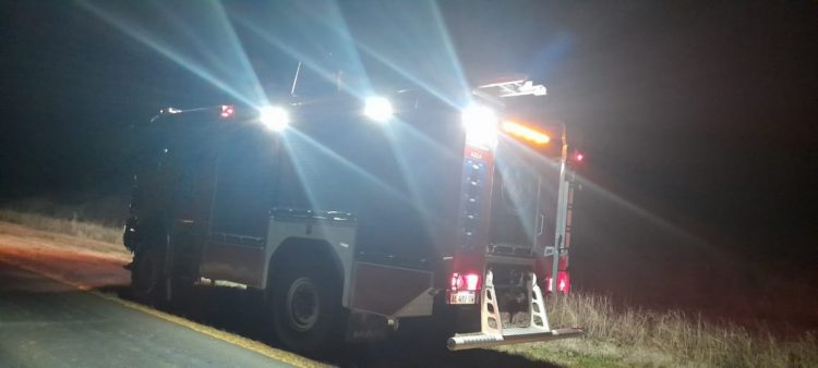 Derrame de cereal sobre ruta 13 entre Las Varillas y El Arañado