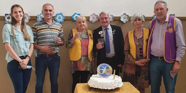 El Club de Leones de Las Varillas realizó el festejo de su 60º aniversario