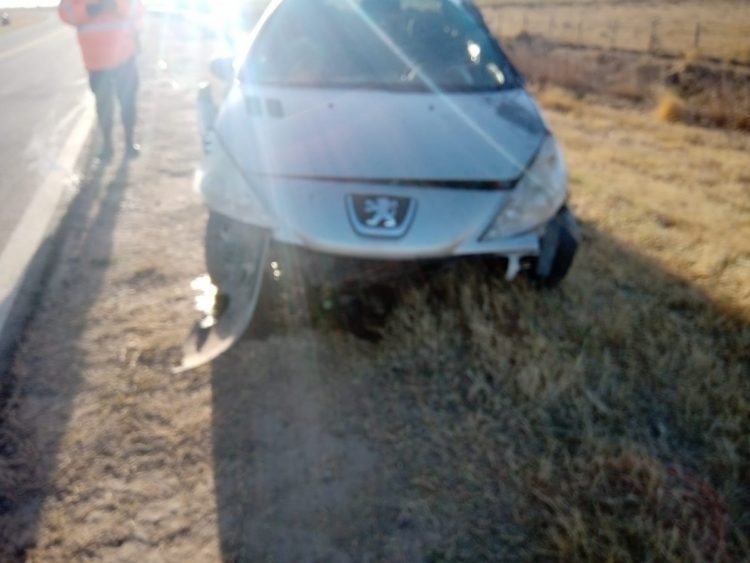 Accidente cerca de Trinchera. Un herido leve