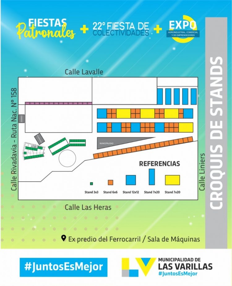 Presentación de la 22° Fiesta de las Colectividades en Las Varillas