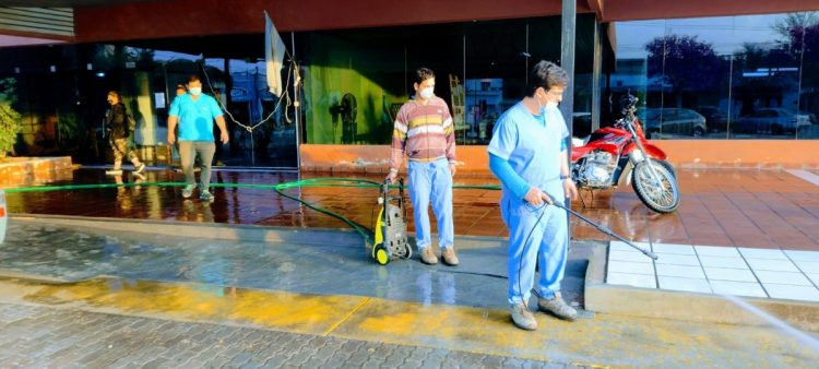 Ya funciona el centro de hisopados en el Gran Hotel