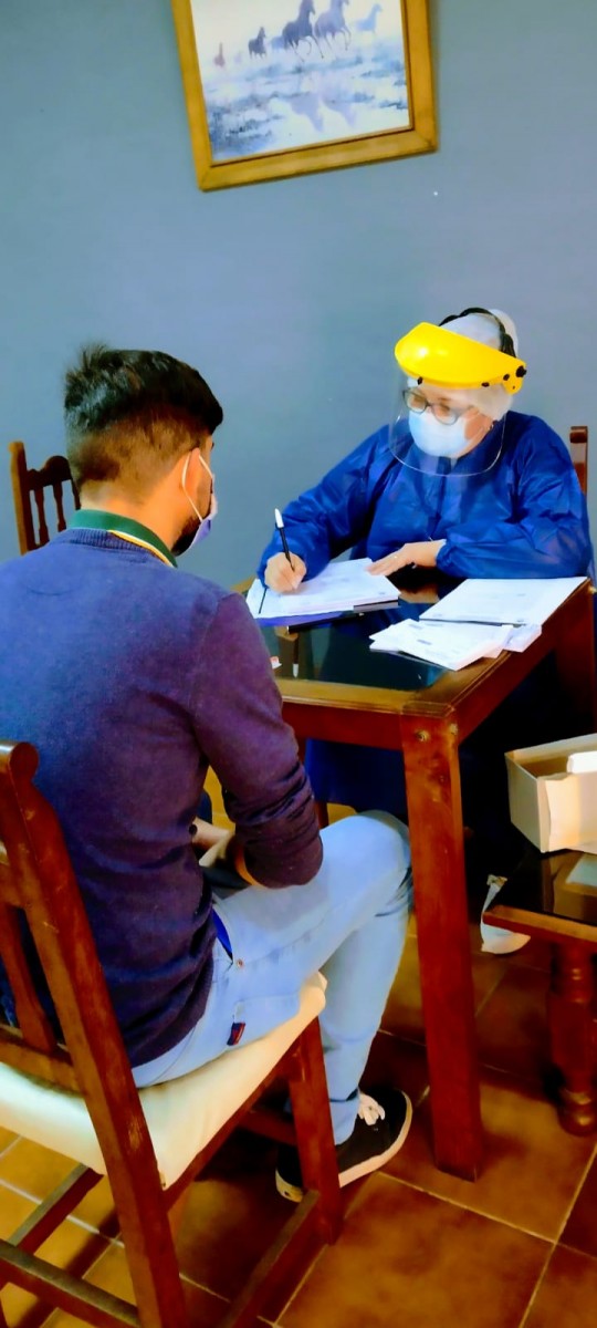 Ya funciona el centro de hisopados en el Gran Hotel