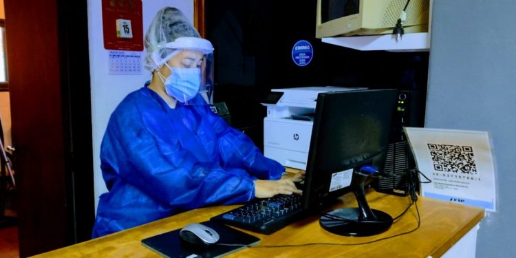 Ya funciona el centro de hisopados en el Gran Hotel