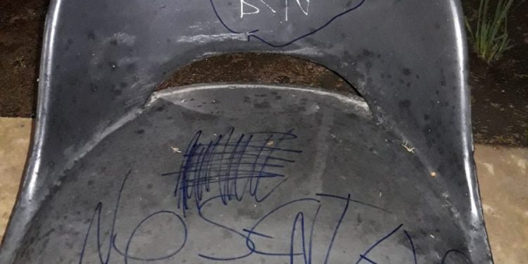 Identificaron a los autores de las pintadas en Plaza San Martín