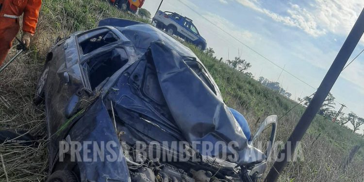 Accidente sin consecuencias personales sobre Ruta Provincial 13