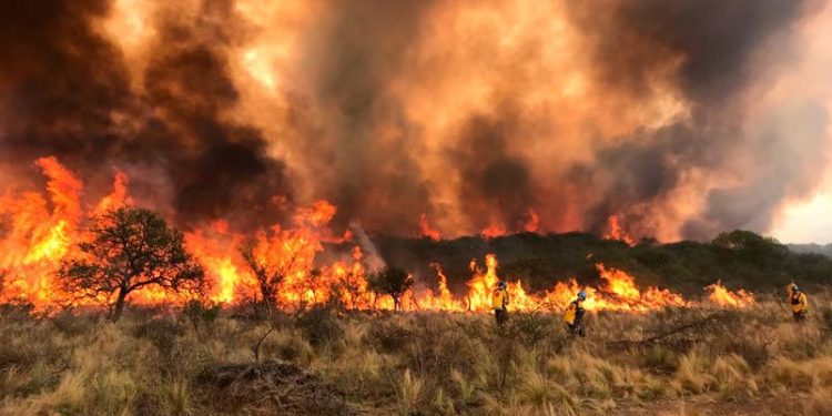 Incendios: la Provincia asiste al norte cordobés