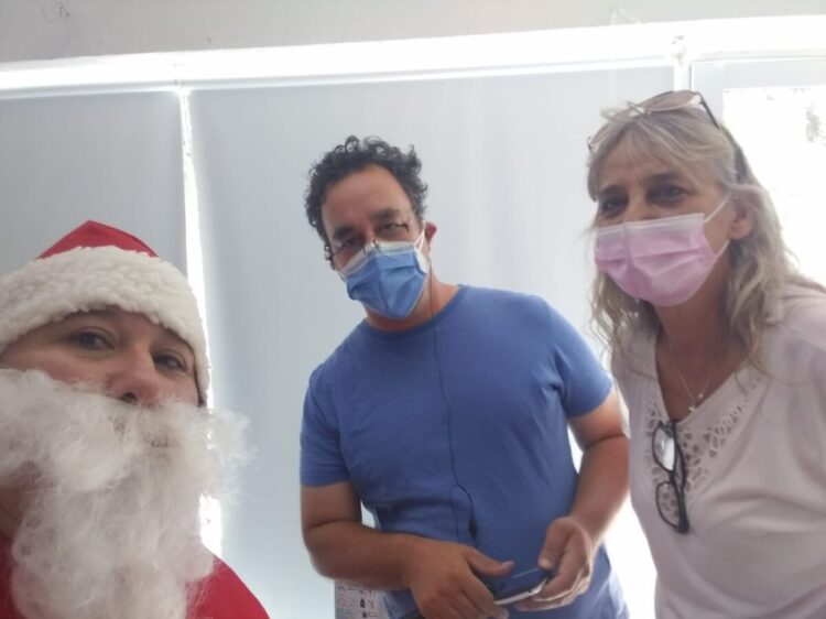 El Dúo Ho Ho Ho recorrió la ciudad