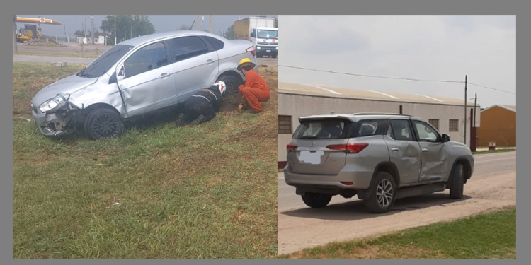 Accidente en Ruta 13 y Av. Circunvalación: chocaron un auto y una camioneta