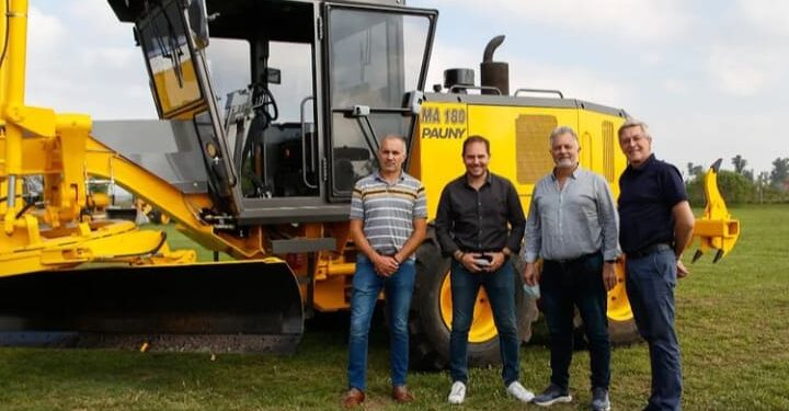 Incorporaron maquinaria fabricada en Las Varillas al Ente Regional de Desarrollo