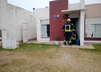 Principio de incendio en una vivienda del Loteo Abbá