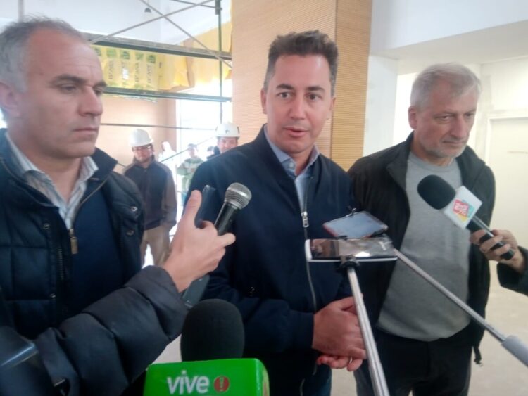 Manuel Calvo supervisó obras del gobierno provincial en Las Varillas