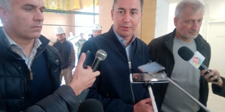 Manuel Calvo supervisó obras del gobierno provincial en Las Varillas