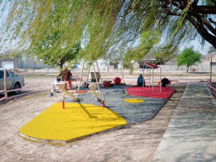 Manuel Calvo supervisó obras del gobierno provincial en Las Varillas