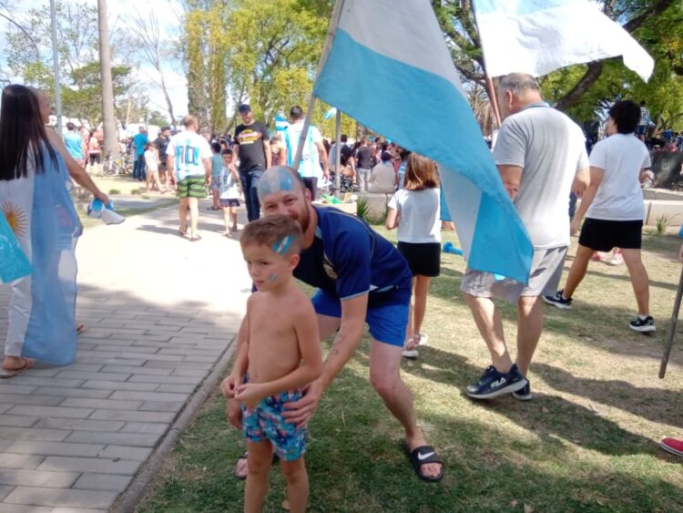 Las Varillas festejó el campeonato del mundo de Argentina. Mirá las imágenes aquí