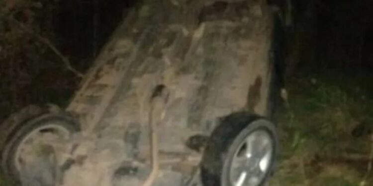 Un hombre resultó ileso tras tumbar el vehículo en el que circulaba en la Ruta N 158