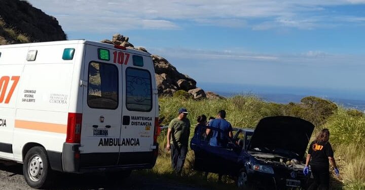Varillenses accidentados en el Camino de Altas Cumbres