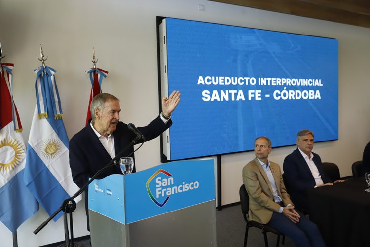 Schiaretti: “el acueducto interprovincial es la obra más importante de los últimos 50 años”