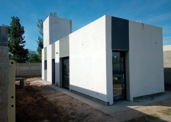 Avanza la construcción de viviendas en el loteo Aires del Este