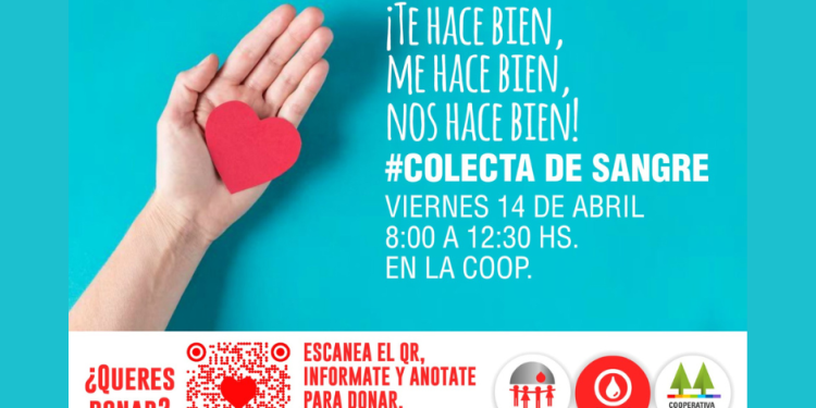 La Cooperativa realizará una colecta de sangre