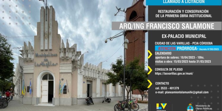 Prorrogaron  el llamado a licitación para la restauración y conservación del primer edificio municipal