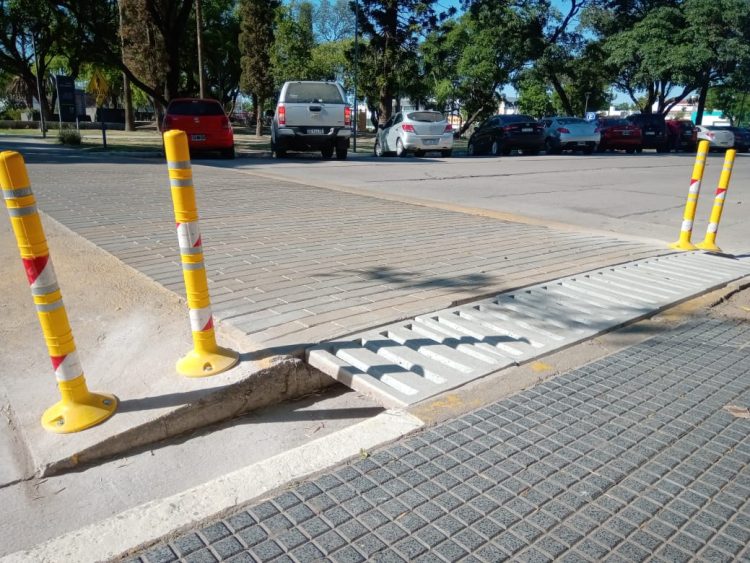 Mejoras en los pasos peatonales de Plaza San Martín
