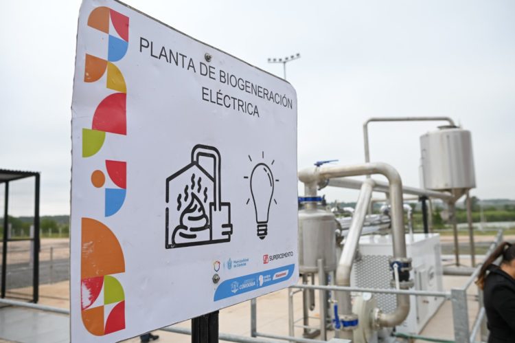Córdoba es la primera ciudad del país en generar energía eléctrica a partir de residuos cloacales