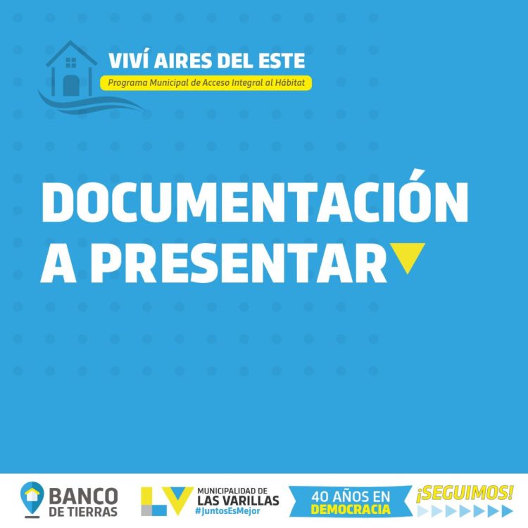 Anunciaron la fecha de apertura para las inscripciones a viviendas y terrenos del loteo Aires del Este.