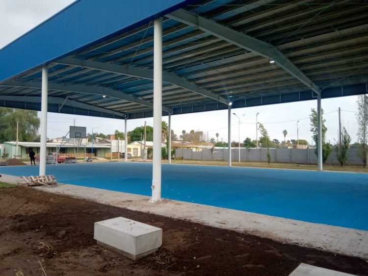 Avanzan las obras de la Posta Deportiva de B° Central Argentino